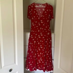 Pretty midi floral print dress never worn